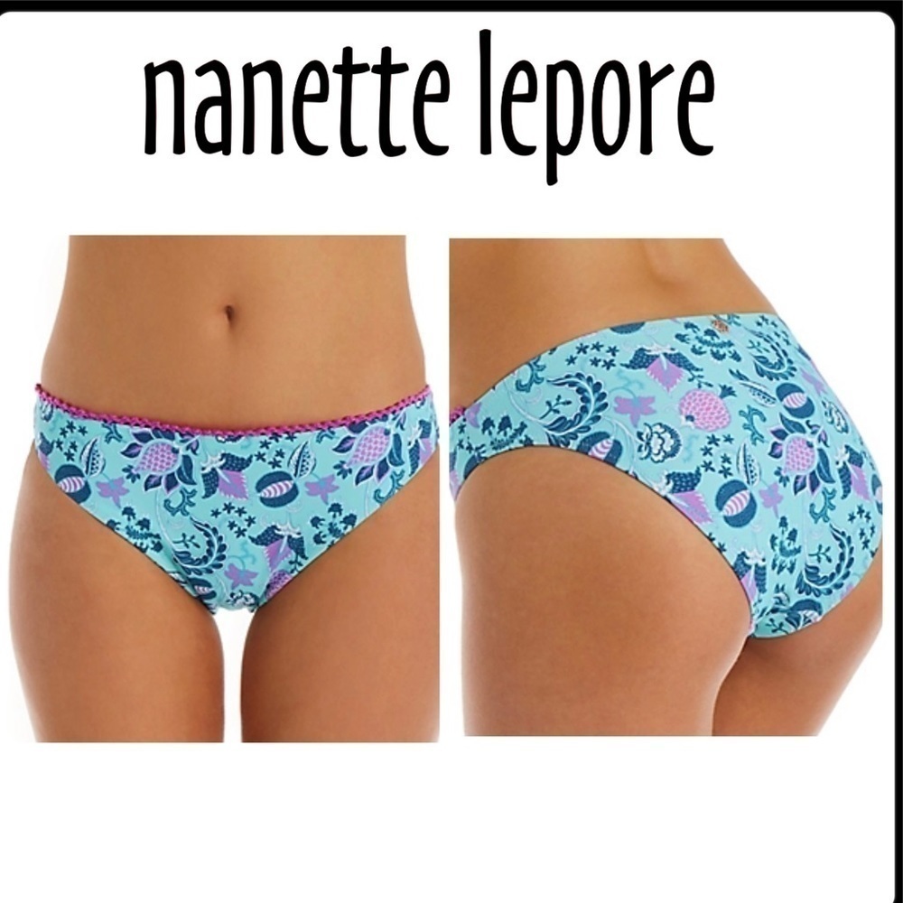 Nanette Lepore Aqua Alana Bikini Bottom